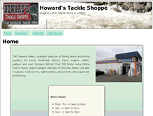 Tablet Screenshot of howardstackleshoppe.com
